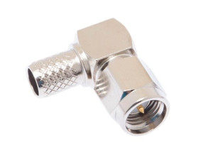 Standard SMA Male Right Angle connector For LMR240, RG-8/X and any equivalent cable