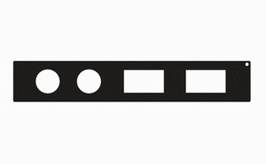 1.5″ Rocker Switch and AUX 12V Power Outlet Filler Panel