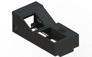 Universal Wide Body Console Box with Locking Storage Pocket