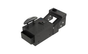 KIT – Small-Short Workstation Box with File Hanger Tray, Adjustable Armrest, and 9″ Radio Platform (Cupholder Version)