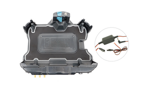 Getac ZX10 Vehicle Docking Station with Getac 65W Auto Power Adapter with Bare Wire Lead (Tri RF)