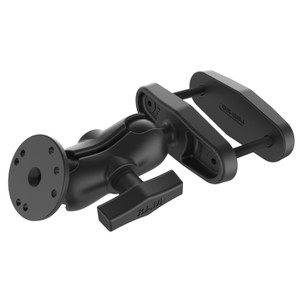 RAM® 3" Square Post Clamp Mount with Round AMPS Plate - Short Arm | RAM-101U-B-247-3