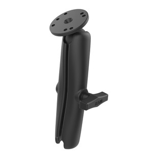 RAM® Double Socket Arm with Round Ball Plate - C Size Long | RAM-103U-D