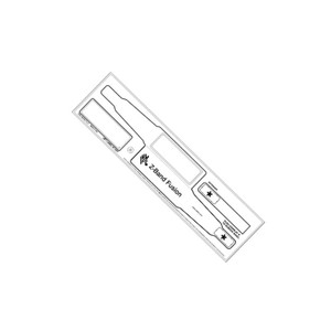 Wristband, PolyPro/PET, 3 x 11in (76x279mm); DT, Z-Band Fusion, Adhesive Closure, Adult w/ Label, 500/roll, 2 rolls/case, 8OD. Image area: 2.75 x 0.875. | FID-ADULT-L3-3-500T