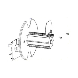 Kit, Media Rewind Spindle with Motor and PCB, ZT420, ZT421 | P1058930-059
