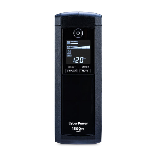 CyberPower CP1500AVRLCD Intelligent LCD Automatic Voltage Regulation (AVR)?áUPS battery backup