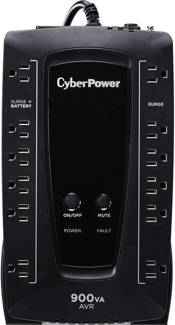 CyberPower AVRG900U AVR UPS System, 900VA/480W, 12 Outlets, Compact,black