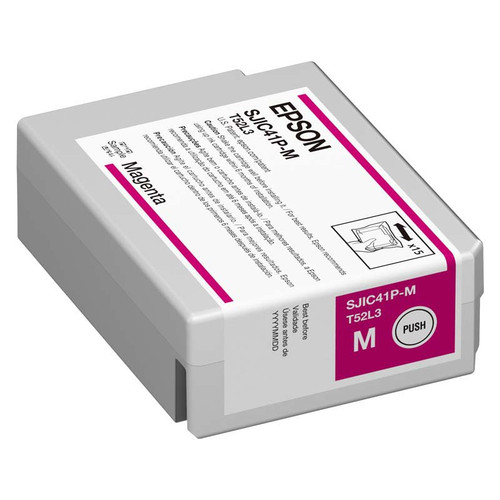 Epson Magenta Ink Cartridge for C4000 ColorWorks Printer | C13T52L320 | Single Ink Cartridge Epson Magenta Ink Cartridge for C4000 ColorWorks Printer | C13T52L320 | Single Ink Cartridge