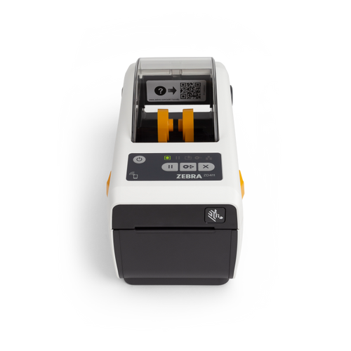 Direct Thermal Printer ZD411, Healthcare; 203 dpi, USB, USB Host, Ethernet, BTLE5, US Cord, Swiss Font, EZPL | ZD4AH22-D01E00EZ