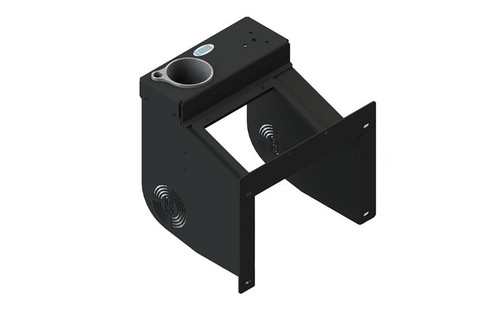 Large Workstation Radio Platform with Cup Holder (Deep Angled) | 7160-1597 | 7160-1597