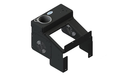 9" Workstation Radio Platform with Cup Holder (Deep Angled) | 7160-1598-03 | 7160-1598-03