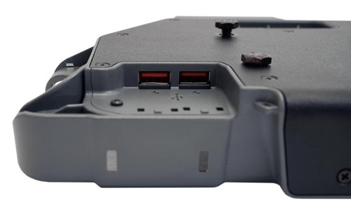 Samsung Galaxy Tab Active Pro/ACTIVE4 PRO Vehicle Docking Station with MP205 connector. Dual powered USBs. Connect to a power supply with mating MP205 connector jack. |  7160-1418-30 | 7160-1418-30