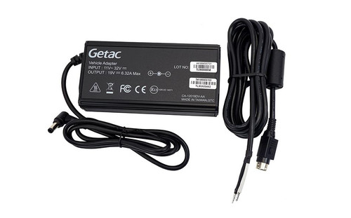 Getac 120W Auto Power adapter with bare wire lead | 7300-0516