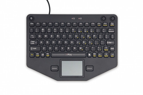 iKey Keyboard SL-80-TP, a compact, lightweight, and fully-rugged mobile keyboard. This keyboard is fully-sealed and designed to meet NEMA 4X specifications, meaning it is resistant to dirt, dust, water, ice and corrosives. | 7300-0332