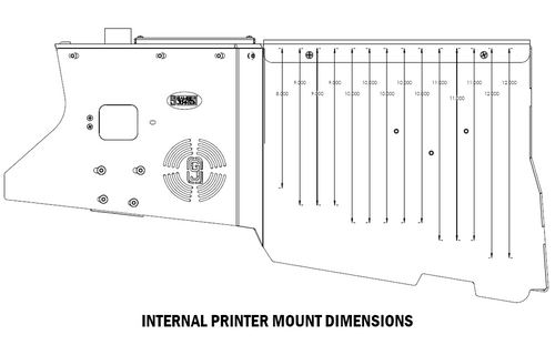 KIT - 2020+ Ford Utility Deep Console Kit with PRNTR Mount, Mongoose, Side Armrest and Cup Holder | 7170-0822-02