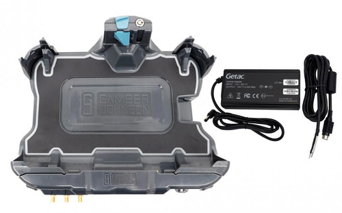 KIT: Getac ZX10 Tri RF Vehicle Docking Station with Getac 120W Auto Power Adapter with Bare Wire Lead (7300-0516) | 7170-0962-03