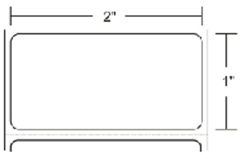 10005850 Zebra Z-Perform 2000T 2x1 Paper Label 6/Case | 10005850