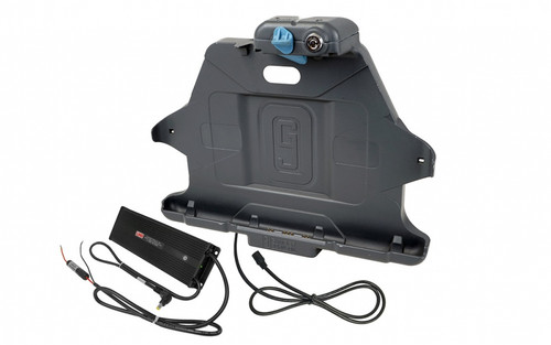 KIT: Samsung Galaxy Tab Active Pro/ACTIVE4 PRO Vehicle Docking Station w/MP205 connector (7160-1418-30) and Material Handling 12-32V Isolated Power Adapter (7300-0447) | 7170-0697-32