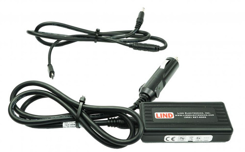 LIND USB-C 11-16V Auto Power Adapter with Cigarette Plug Input | 7300-0593 | 7300-0593