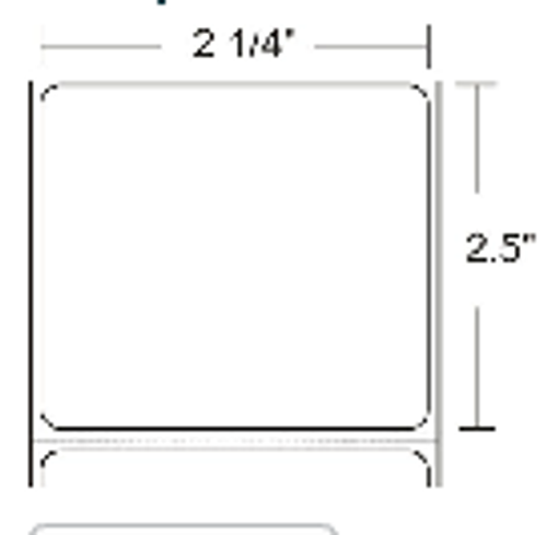10010041 Zebra Z-Select 4000D 2.25x2.5 Paper Label 4/Case | 10010041