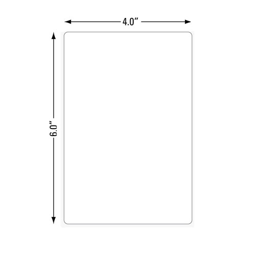 Label, Paper, 4x6in (101.6x152.4mm); TT, Z-Select 4000T, High Performance Coated, Permanent Adhesive, 1in (25.4mm) core, 420/roll, 4/box | 82868