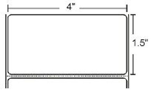 Label, Paper, 4x1.5in (101.6x38.1mm); TT, Z-Select 4000T, High Performance Coated, Permanent Adhesive, 1in (25.4mm) core, 1790/roll, 12/box, Plain | 800274-155