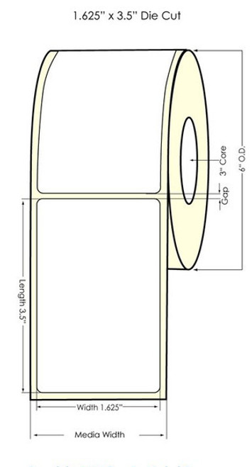 Inkjet 6 x 6 Clear PET Label Roll | 644004