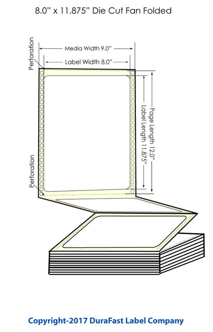 GP-C831 8.5 x 13 7/8 5MIL BS5609 Labels | 805002