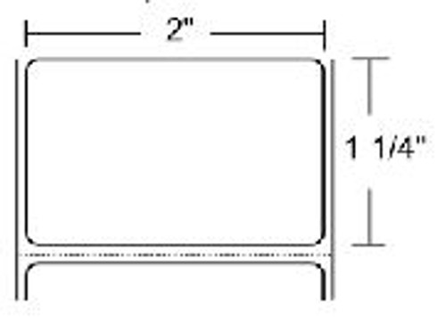 Label, Polyester, 2x1.25in (50.8x31.8mm); TT, Z-Ultimate 4000T White, High Performance Coated, Permanent Adhesive, 0.75in (19.1mm) core, 520/roll, 12/box, Plain | 10010073