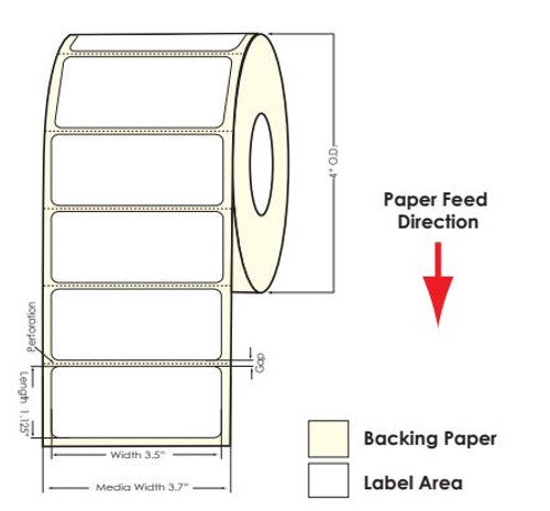 TM-C3500 2.25"x100' Cont Matte | 812035