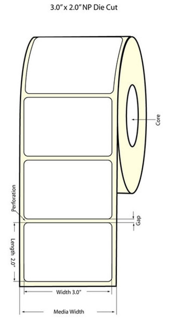 TM-C3500 3x2 NP GHS BS5609 Label Roll | 815015 | 815015