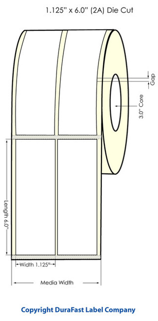 Inkjet 2.5" x 1.5" Clear PET Label 2"Cor | 926004 | 926004