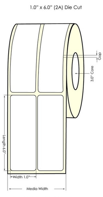 C6500 5"x6" HG Label Roll 6" OD | 931011 | 931011