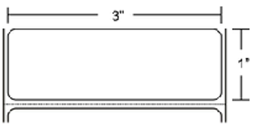 10000296 Zebra Z-Perform 2000D 3x1 Paper Label 6/Case | 10000296