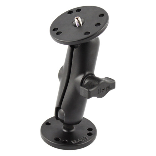 RAM® Double Ball Mount with 1/4"-20 Male Thread - B Size Medium | RAM-B-101AU | RAM-B-101AU