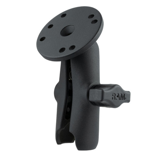 RAM® Double Socket Arm with Round Plate - B Size Medium | bRAM-B-103U | RAM-B-103U