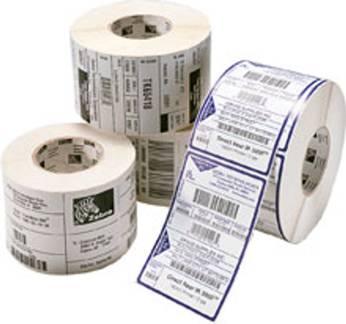 Label, Paper, 4x1in (101.6x25.4mm); TT, Z-Perform 2000T, Value Coated, Permanent Adhesive, 3in (76.2mm) core, 5470/roll, 4/box, Plain | 10010244
