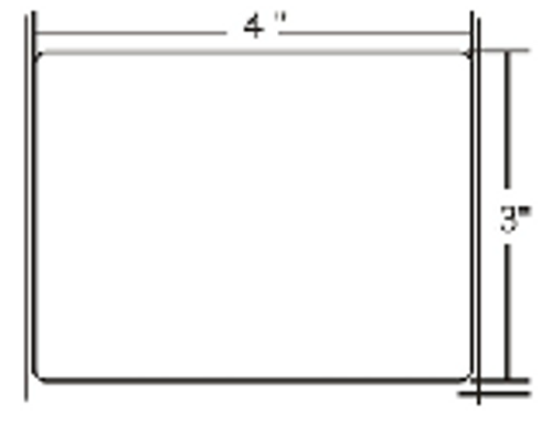 Label, Paper, 4x3in (101.6x76.2mm); DT, Z-Select 4000D, High Performance Coated, All-Temp Adhesive, 3in (76.2mm) core, 2238/roll, 4/box, Plain | 800740-305