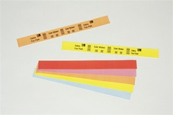 Wristband, Polypropylene, 1x10in (25.4x254mm); DT, Z-Band Fun, Coated, Permanent Adhesive, 3in (76.2mm) core, 800/roll, 4/box. Black mark sensing. | 10012714-5