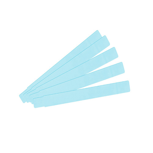 Wristband, Polypropylene, 1x10in (25.4x254mm); Direct thermal, Z-Band Splash, Adhesive closure, 1in (25.4mm) core, 350/roll, 4/box, Blue. Black mark sensing. | 10012718-3