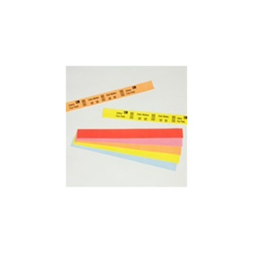 Wristband, Polypropylene, 1x10in (25.4x254mm); DT, Z-Band Splash, Coated, Permanent Adhesive, 3in (76.2mm) core, 800/roll, 4/box. Black mark sensing.| 10012719-5 | 10012719-5