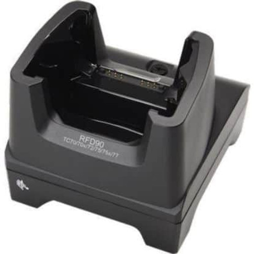 RFD90, 1 Device Slot/0 Toaster Slots, Charge Only Cradle with support for TC70/70x/72/75/75x/77. Requires Power Supply (PWR-BGA12V50W0WW), DC Line Cord (CBL-DC-388A1-01), and Country Specific Line Cord. | CR90-1S0T-TC7-G-01 RFD90, 1 Device Slot/0 Toaster Slots, Charge Only Cradle with support for TC70/70x/72/75/75x/77. Requires Power Supply (PWR-BGA12V50W0WW), DC Line Cord (CBL-DC-388A1-01), and Country Specific Line Cord. | CR90-1S0T-TC7-G-01