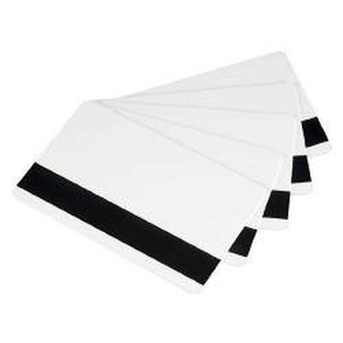 Zebra white composite cards, 30 mil, High coercivity magnetic stripe, Retransfer ready (500 cards) | 104524-803