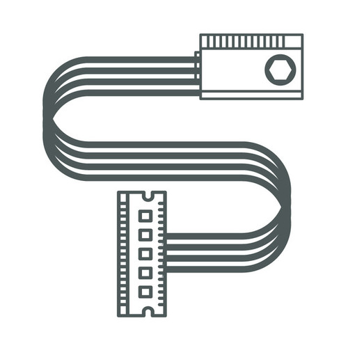 MC55/MC65/MC67 DEX Cable. Enables the transmission of data between the MC55/MC65 and the customers inventory system at the time of delivery. | 25-127558-02R