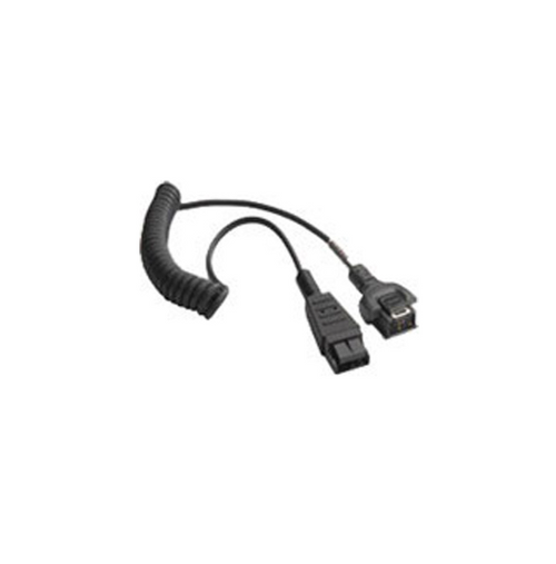 WT4X Headset Adapter Cable Coiled Version. Requires HS2100 Quick Disconnect Cable, CBL-HS2100-QDC1-01, to attach to a HS2100 | 25-114186-04R