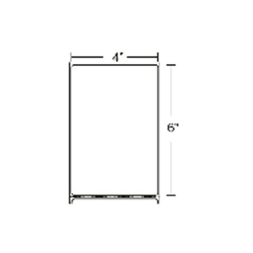 Label, Paper, 4x6in (101.6x152.4mm); TT, Z-Perform 1500T, Coated, Permanent Adhesive, 3in (76.2mm) core, 1000/roll, 4/box, Plain | 10018340