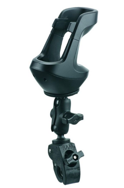 Un-powered cart mount. Provides a mount for TC8X on a cart with up to 2 inch diameter rail/bar and using the device in hands-free scanning mode. Includes:  Tough-Claw, Double Socket Arm and Round Base for a variety of mounting configurations. | MNT-TC8X-CMKT-01