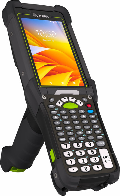 MC94, LAN, WIFI 6E, WAN - Data Only, 5G \/ LTE, GPS, One SIM, One eSIM, Gun, Bluetooth, NFC, 4.3 Display, Vibrator, Android GMS, SE4770 Imager, 6GB RAM \/ 128GB UFS, 53 Key VT, 7000mAh Standard Battery, North America Only (US, CA, PR)
