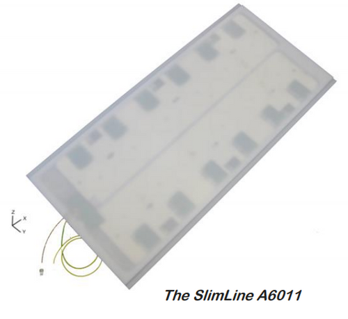 A6011-70731: Circular-Polarised Flat panel UHF RFID Antenna, 902-928 MHz (FCC) with SMA-Female connector on 300 mm lead