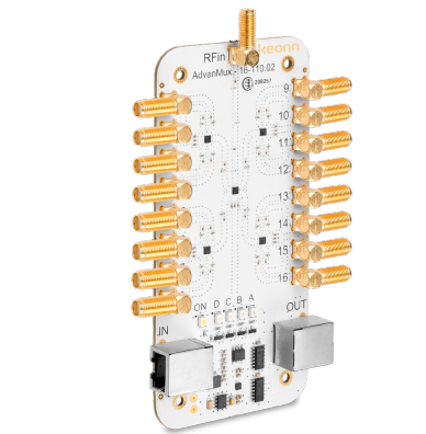 ADMX-16-130 | AdvanMux-16: RFID UHF multiplexer, 16 ports, SMA connectors Optional enclosure not included